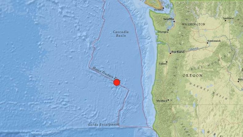 Un terremoto de magnitud 6,0 sacudió la costa oeste de Estados Unidos