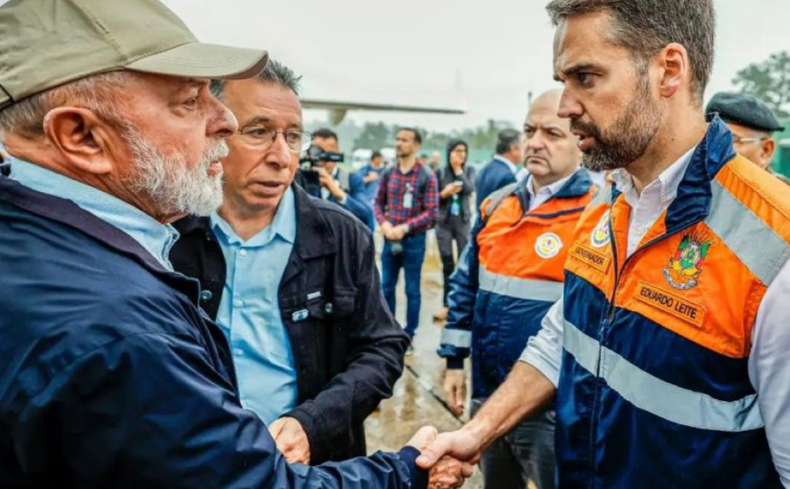 Lula prometió ayuda federal para los afectados por las inundaciones en el sur brasileño.