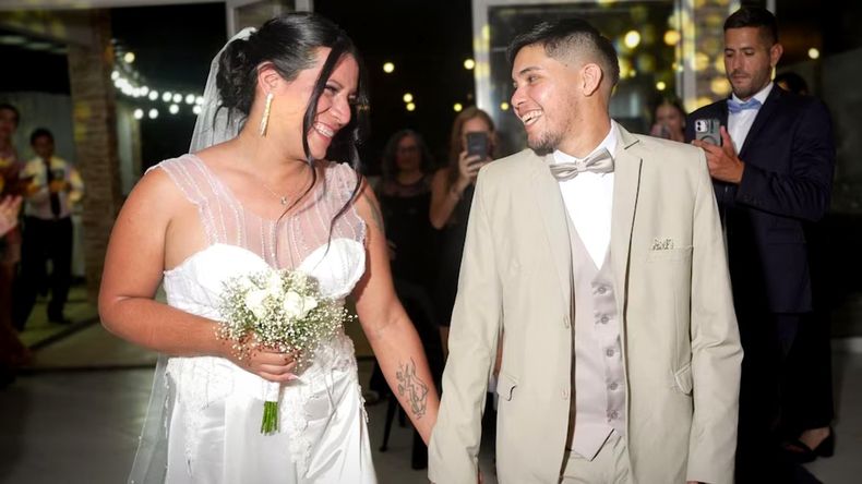 Solange e Isaías se casaron el 28 de enero en la Parroquia del Fray Fernando Luis Gómez en Corrientes.