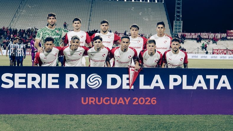 El 11 titular de Independiente en el primer tiempo.