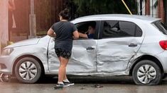 Así quedó uno de los autos involucrados. Así quedó uno de los autos involucrados.
