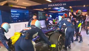 Williams retiró el auto de Colapinto cuando iban 28 vueltas de carrera. Williams retiró el auto de Colapinto cuando iban 28 vueltas de carrera.