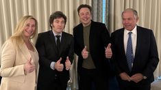 Musk recibió a Milei y su hermana en Los Ángeles.