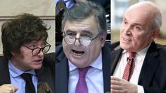 Javir Milei, Mario Negri y José Luis Espert.