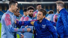 Cristiano Ronaldo y Marcelo Gallardo durante la práctica en Arabia Saudita. Cristiano Ronaldo y Marcelo Gallardo durante la práctica en Arabia Saudita.