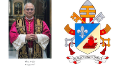 El Vaticano compartió el escudo y el lema del papa León XIV. El Vaticano compartió el escudo y el lema del papa León XIV.