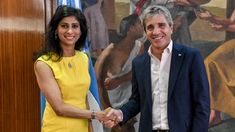 El ministro de Economía, Luis Caputo, recibió a Gita Gopinath, número dos del FMI. El ministro de Economía, Luis Caputo, recibió a Gita Gopinath, número dos del FMI.