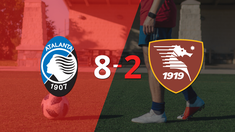 con doblete de ademola lookman, atalanta liquido 8-2 a salernitana