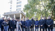 Dirigentes peronistas fueron hasta Comodoro Py para apoyar a Cristina.