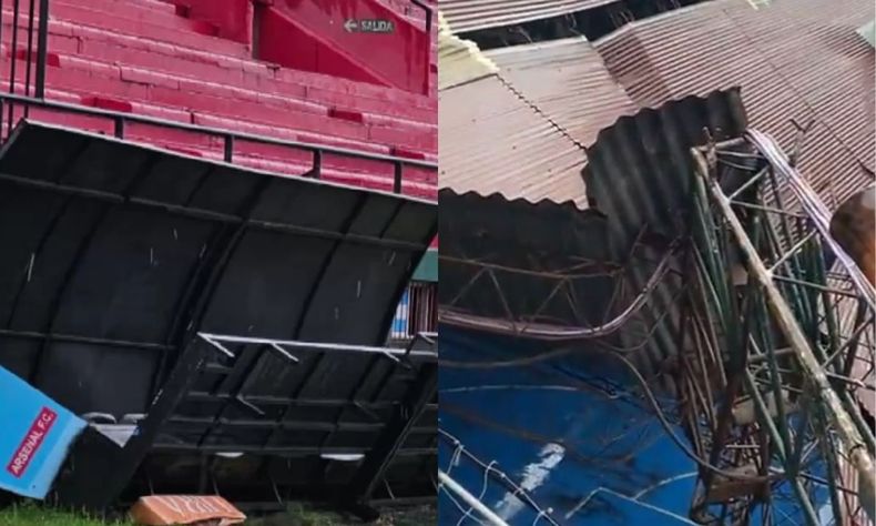 Diferentes estadios fueron afectados por el temporal en el AMBA.