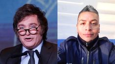 Javier Milei y Luis Chocobar.