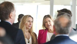 Karina Milei junto a la ministra de Seguridad, Alejandra Monteoliva.