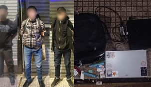 Tres chilenos de 28, 30 y 33 años fueron detenidos en Balvanera por robar un departamento.&nbsp;