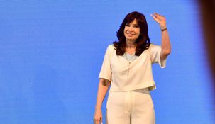 Cristina Kirchner durante su última clase magistral en La Plata.