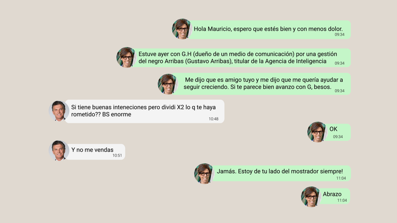 Un chat que los compromete.