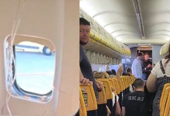 El desprendimiento de la ventanilla obligó a los pilotos a solicitar el retorno al punto de partida.