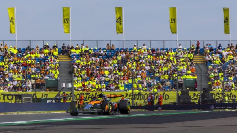 Lando Norris logró su primer podio en el Gran Premio de Gran Bretaña