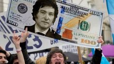 Javier Milei hizo campaña con la dolarización. Javier Milei hizo campaña con la dolarización.