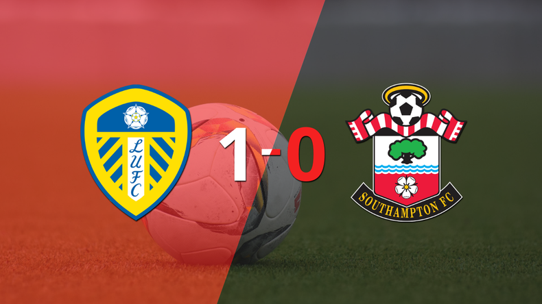 Con lo justo, Leeds United venció a Southampton 1 a 0 en el estadio Elland Road