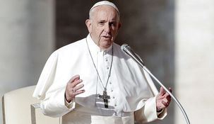 El Papa Francisco: debió suspender todas sus actividades.