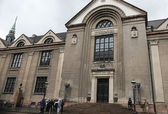 La Universidad de Copenhague, la más antigua y prestigiosa de Dinamarca.