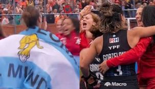 El video de las jugadoras belgas celebrando junto a las argentinas recorrió las redes sociales en cuestión de minutos.