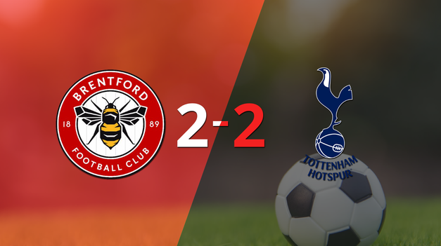 Brentford y Tottenham igualaron 2 a 2