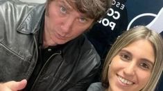 El presidente javier Milei junto a Geraldine Calvella.