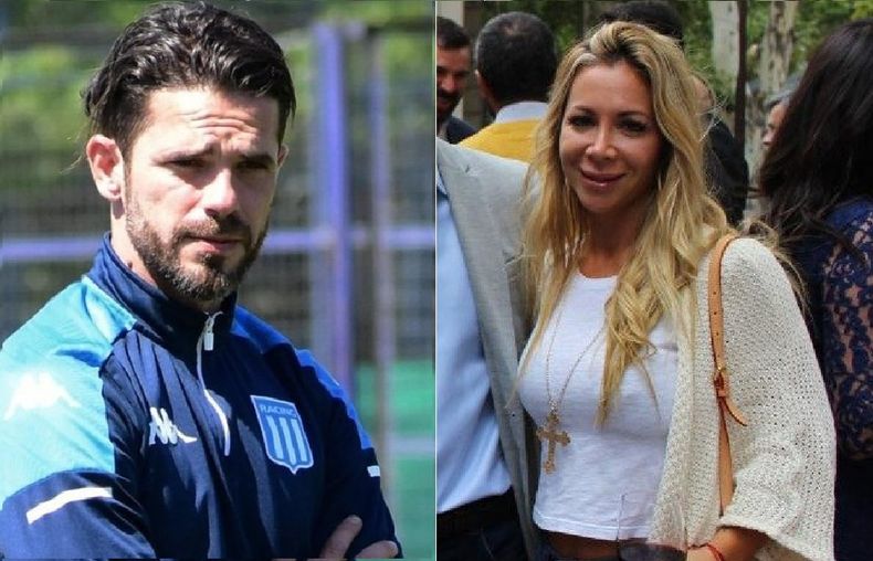 Fernando Gago junto a su actual pareja Verónica Laffitte.