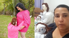 La mujer sube contenido seguido a sus redes sociales. La mujer sube contenido seguido a sus redes sociales.