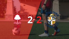 nottingham forest empato con luton town y chris wood anoto dos goles