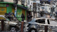 Parte de los detenidos en el megaoperativo de Río de Janeiro. Parte de los detenidos en el megaoperativo de Río de Janeiro.