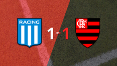 racing club no pudo en casa ante flamengo y empataron 1-1