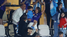 Antonela Rocuzzo en el partido contra Países Bajos Antonela Rocuzzo en el partido contra Países Bajos