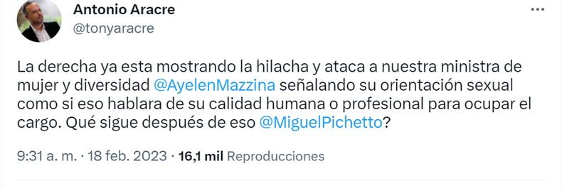 El Gobierno cruzó a Pichetto por su ataque discriminatorio contra Ayelén Mazzina
