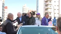 Javier Milei junto a Karina Milei, José Luis Espert y Sebastían Parejas.&nbsp;