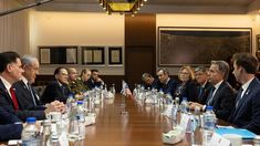 Netanyahu y Blinken reunidos en Jerusalén. Netanyahu y Blinken reunidos en Jerusalén.