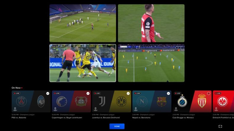 Así lucirá la función Multiview para las competiciones de la UEFA. Así lucirá la función Multiview para las competiciones de la UEFA.