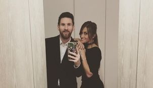 Lionel Messi y Anto Roccuzo Lionel Messi y Anto Roccuzo