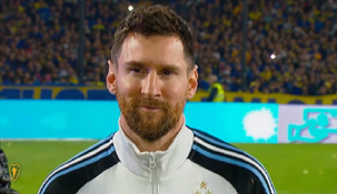 Messi dijo presente en la Bombonera.