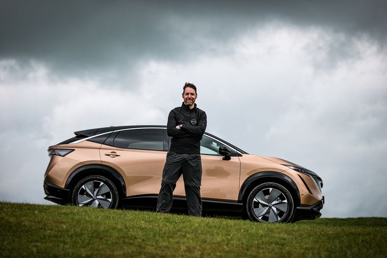 El Nissan Ariya 100% eléctrico será reforzado para la travesía.