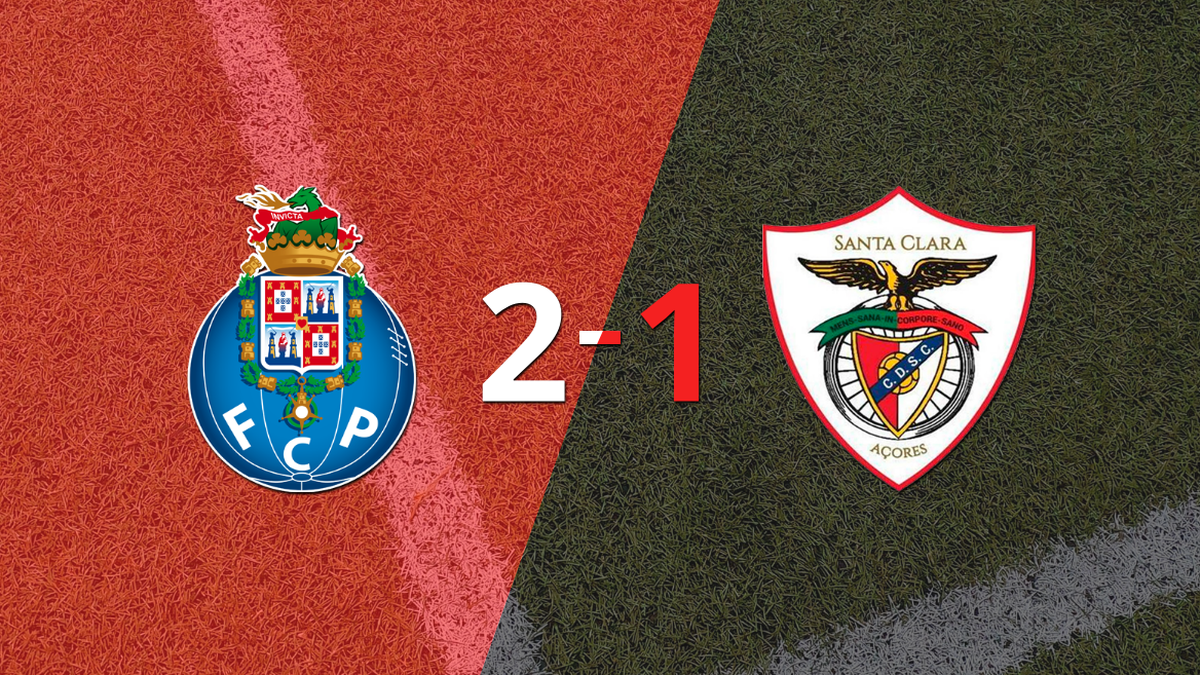 O Porto derrotou o Santa Clara por 2-1 em casa