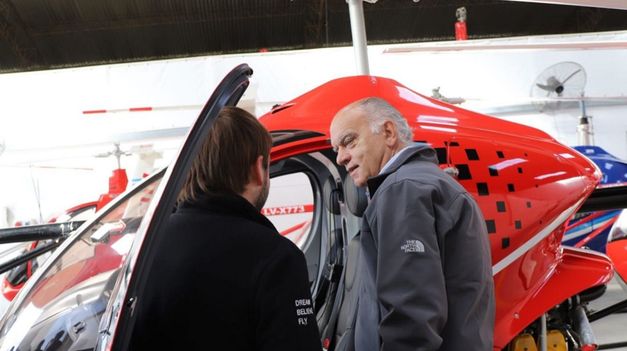 Néstor Grindetti visitó Saladillo y Azul.