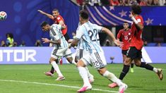 Cristian Romero marcó un gol para Argentina contra Egipto.