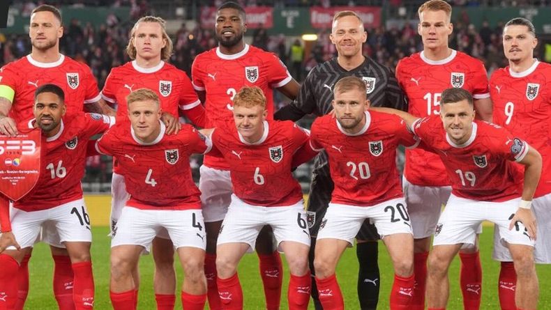 Estos son los 26 convocados de Austria para jugar el Mundial.