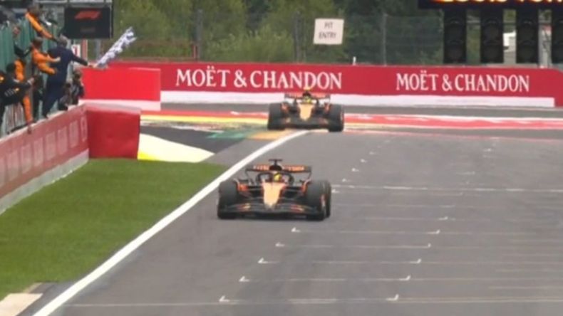 McLaren hizo el 1-2 en el podio del Gran Premio de Bélgica