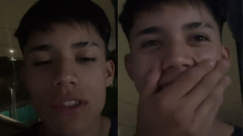 Un joven pidió una señal del cielo y cayó un rayo mientras se grababa.