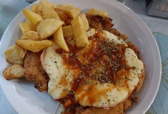 Milanesa de San Cayetano.