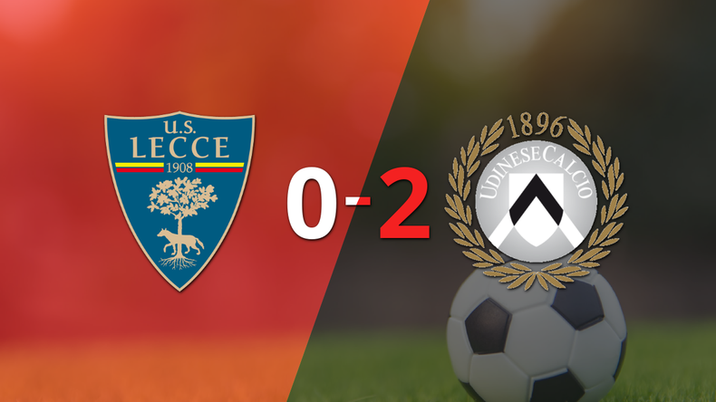 Udinese domina y gana con un sólido 2-0 a Lecce