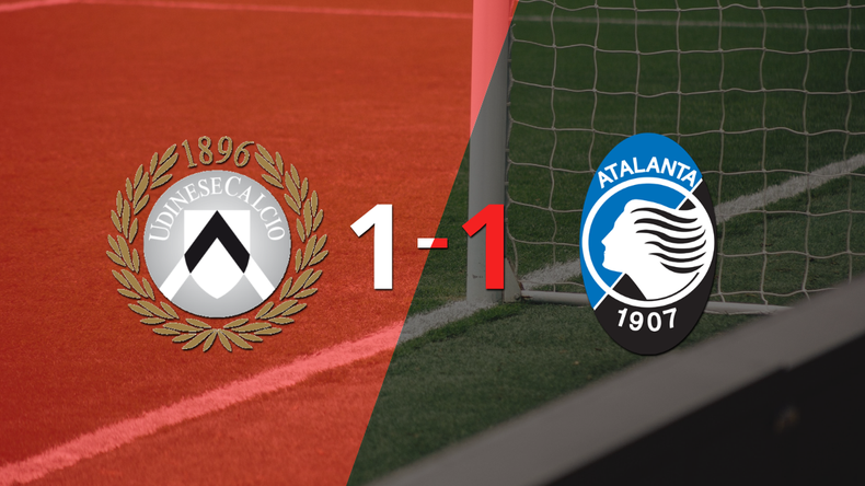 Udinese y Atalanta se repartieron los puntos en un 1 a 1